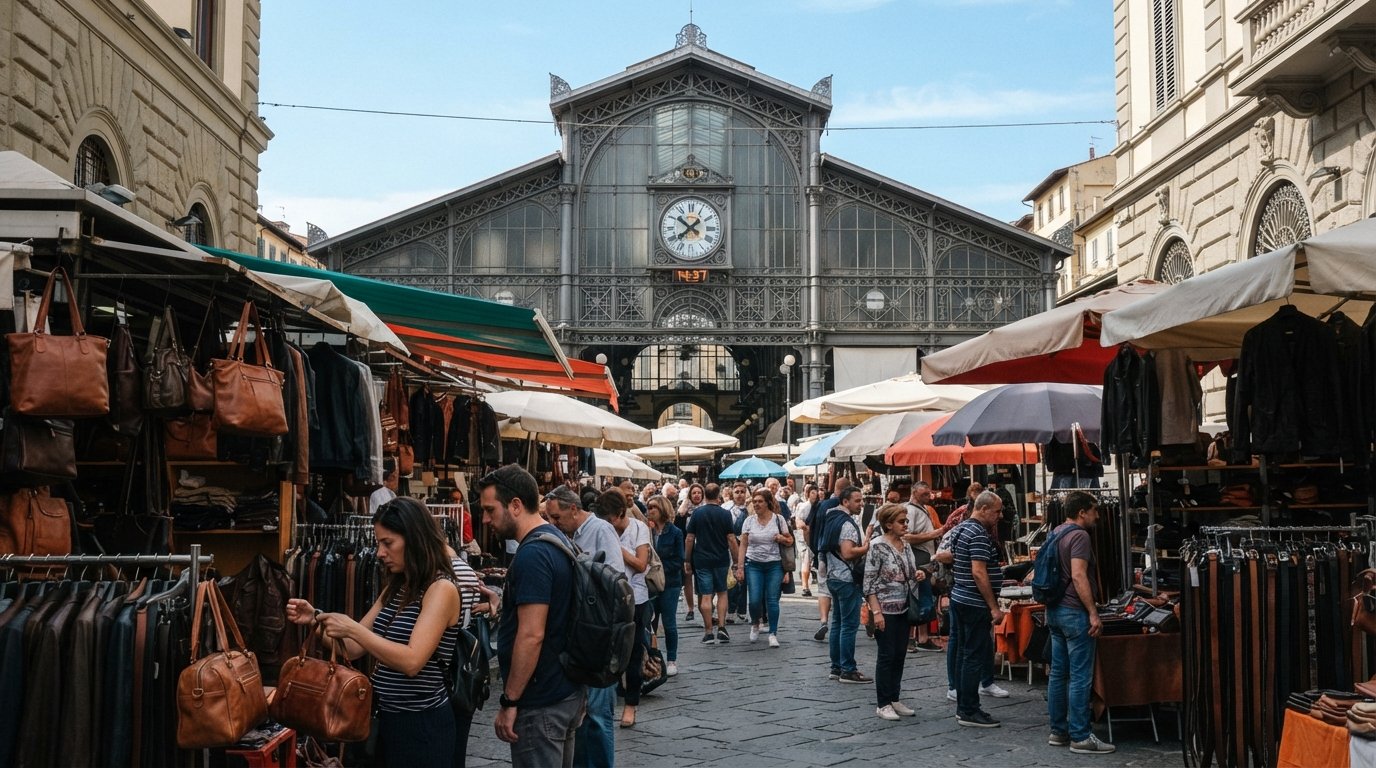 San Lorenzo & Santa Maria Novella, Firenze: markeder, Medici og byens arbejdende portal
